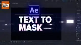 After Effects: How to convert text to masks 