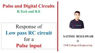 5. Response of Low pass RC circuit for a Pulse input