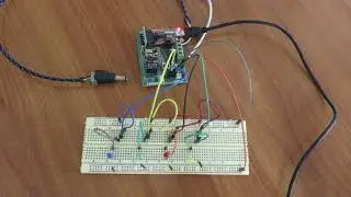 Development board for ESP8266-ESP01 in use