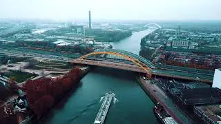 Dronevlucht - Hogeweidebrug Utrecht