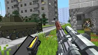 Flight from the city during the war [Minecraft Warfare]