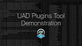 UAD Plugins Tool Demo (macOS Terminal command to remove unused UAD plugins)