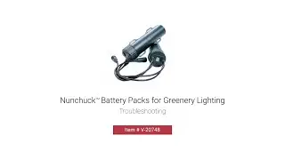 Nunchuck Battery Pack - Troubleshooting