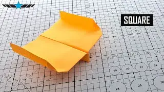 DIY SQUARE Paper Airplane – A4 Origami Plane That Flies Far!