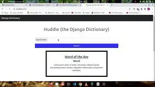 Django Project - Dictionary Website (Real World Project)  Episode 3