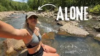 My 1st Solo Backpacking Trip @ Devils Den State Park 