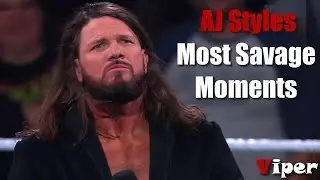 When AJ Styles Destroying WWE Wrestlers On The Mic