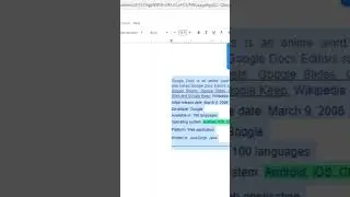 Copy & Paste in Google Docs