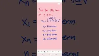 Can you find the unknown term? #math #mathshorts #arithmeticprogression