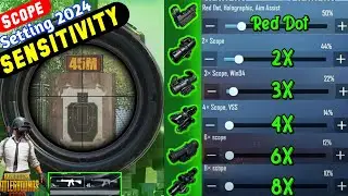 PUBG Scope Setting 2X 3X 4X 6X 8X 2024🔥 BGMI Scope Sensitivity Settings 2X 3X 4X 6X 8X 2024☑️ + CODE