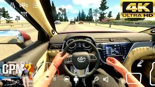 Car Parking Multiplayer 2 - POV drive Toyota Camry - Highway to dangerous  Desert Road