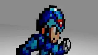 Megaman X 3D/2D blender model (fan art)