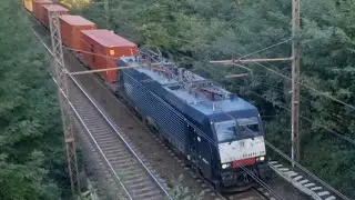 COMPILATION DI TRENI CON 3 MERCI CON UNA BISARCA A CESINO LINEA SUCCURSALE DEI GIOVI