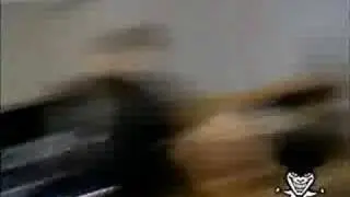 Scissors thrown in the arm