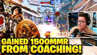 COACHING A PLAYER THAT STARTED AT 600 MMR, NOW 2100!