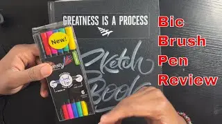 Unboxing & Review: New Bic Brush Pens for Calligraphy and Art | First Impressions & Demo