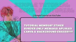 bikin stiker Border modal apk canva sama background eraser doank??!!