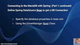 JDBC - Database Connection with Spring Beans.