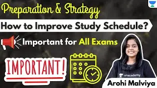 Preparation Strategy | How to Improve Study Schedule? | GATE & ESE 2021 - 22 | by Arohi Malviya