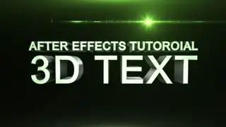 After Effects Tutorial - Motion Tracking and 3D Text