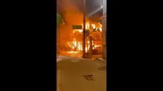 Харьков.Горит Рынок Барабашова.