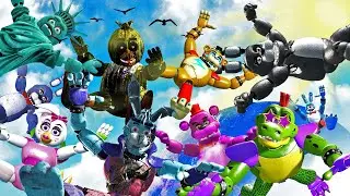 GMOD • All FNAF Animatronics • Legendary Ragdolls • Part 7 (Five Nights at Freddy's)