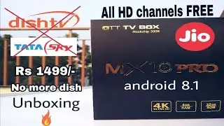 Best and cheap Android TV Box India | MX10 pro unboxing and review
