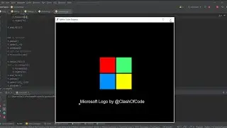 Microsoft Logo Using Python Turtle | Python Turtle Graphics | By ClashOfCode 🔰
