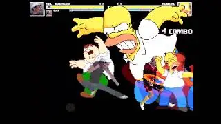 Seu Madruga & Quico Vs Homero Simpson & Peter Griffin 🎮MUGEN🎮 ¿Quién crees que gane? 🌎