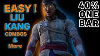 Mortal Kombat 1: Liu Kang 40% COMBO Tutorial and grab combos.