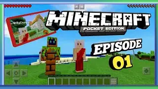 MINECRAFT PE SURVIVAL REALM SERIES  EP. 01 !