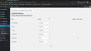 Change Display Name Publicly As - Plugin usage directions