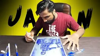 My Most Realistic Pen Work😍 Jawan Drawing