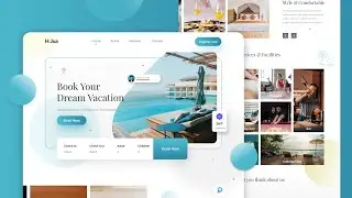 Landing Page Design Tutorial | Web Design | UI UX Design in Adobe XD
