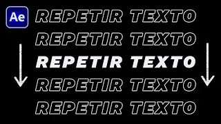 ⬇️ Repetir y Animar TEXTO DESTACADO en After Effects - Efecto Cascada