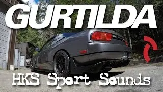 S13 - HKS SPORT Exhaust Sounds FLYBYS Acceleration