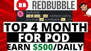 TOP 4 MONTHS FOR PRINT ON DEMAND | REDBUBBLE TUTORIAL