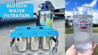 🫣Mounting our Blutech Filtration system INSIDE the RV.  📌Keeping it secure and off the ground. DIY