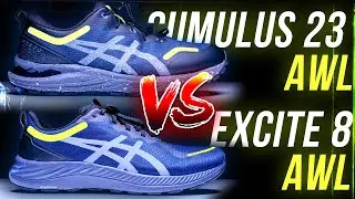 ASICS GEL-CUMULUS 23 AWL VS GEL-EXCITE 8 AWL. КРОССОВКИ НА ЗИМУ 2022. AWL или GORE-TEX?