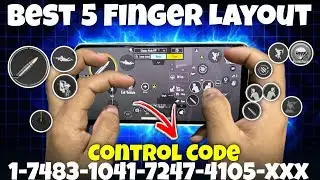 BGMI PUBG MOBILE 3.8 UPDATE BEST 5 FINGER CLAW CONTROL CODE | 5 FINGER CLAW LAYOUT 2025
