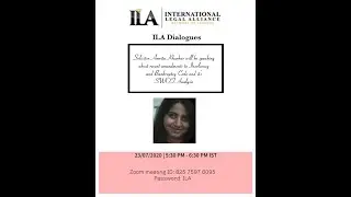 ILA Dialogues with Solicitor Amrita Kharkar | Amendments to Insolvency and Bankrupcy Code