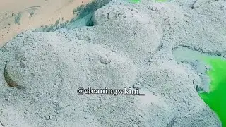 pouring powder into the tub, soapy and satisfying a suds overload so satisfaying cleaningwkim