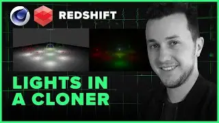 Control Lights in Cloner with Effector | Redshift Cinema4D | Quick Tip