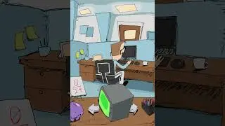 office jerk turns pink