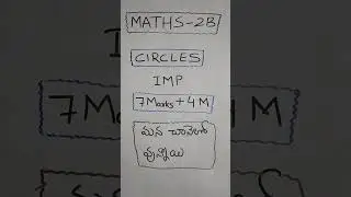 CIRCLES MATHS 2B CLASSES