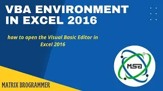 How to use Visual Basic in Excel 2016 | VB Programming