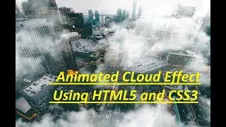 How to make animated cloud effect using html and css in Urdu | Hindi by Zeeshan Web