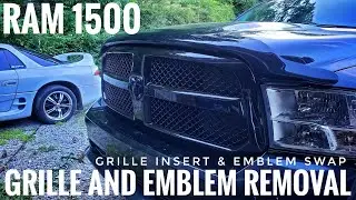 Ram 1500 Emblem and Grille Insert SWAP! | Install & How to Remove Grille