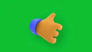 Hand Thumbs up Emoji, Emoji, green screen, animated emoji Green Screen, 