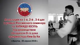Аттестация по Хапкидо на черные пояса 2018